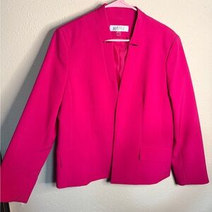 Kasper Women's Hot Pink Front Clasp Blazer